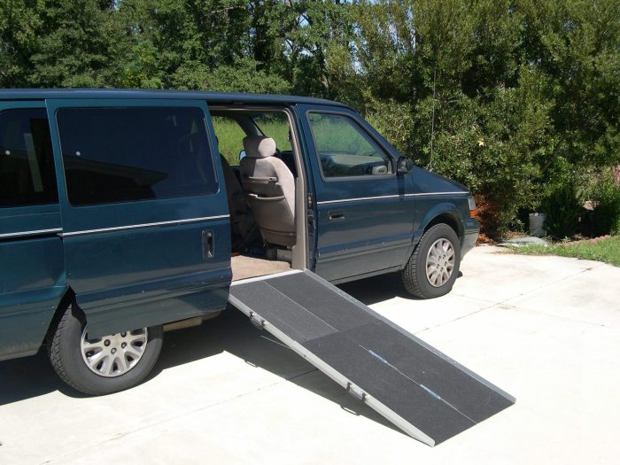 6' Trifold Aluminum Portable ramp