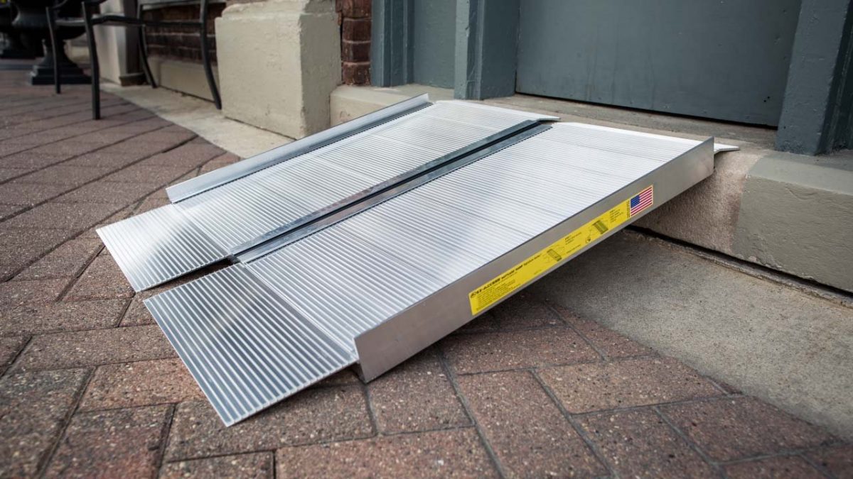 2' Single Fold Aluminum Portable Ramp