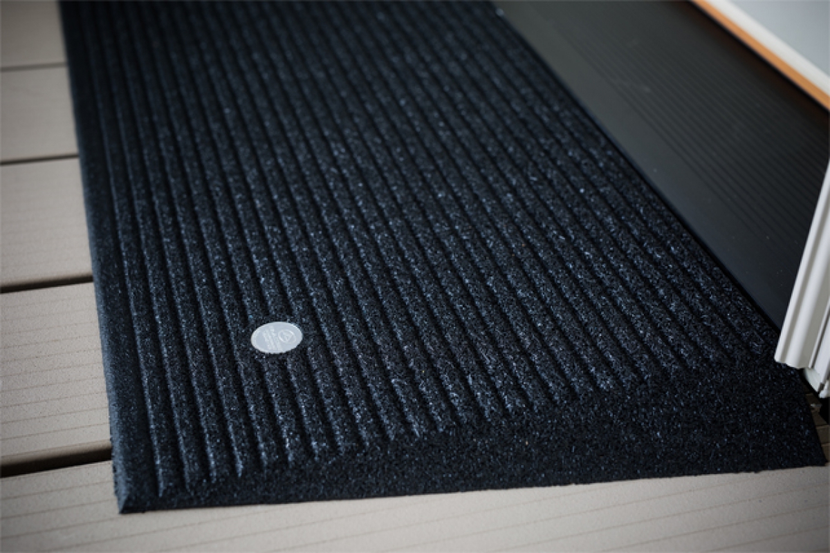 TRANSITIONS® Angled Entry Mat: Door Threshold Ramp