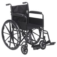 Silver Sport 1 Wheelchair with Full Arms and Swing away Removable Footrest