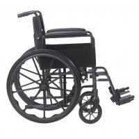 Silver Sport 1 Wheelchair with Full Arms and Swing away Removable Footrest - Image 3