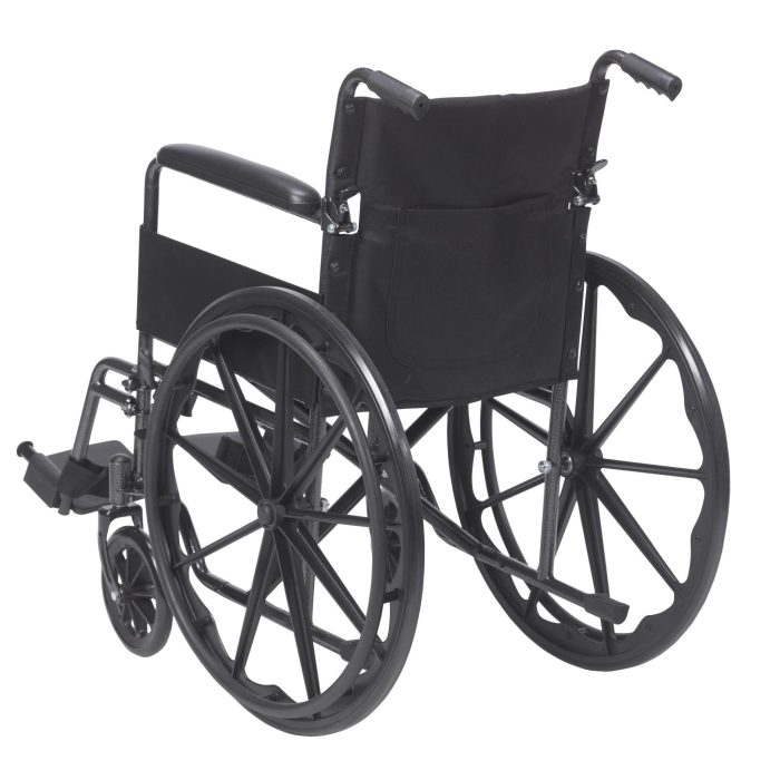 Silver Sport 1 Wheelchair with Full Arms and Swing away Removable Footrest - Image 4