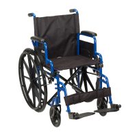 Blue Streak Wheelchair w/ Standard or Elevating Leg Rests