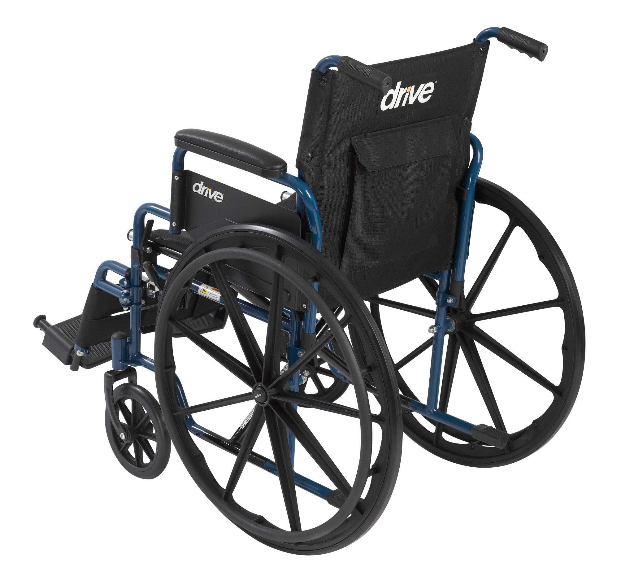 Blue Streak Wheelchair 20 Seat Flip Back Arms Swing Away Drive Medica