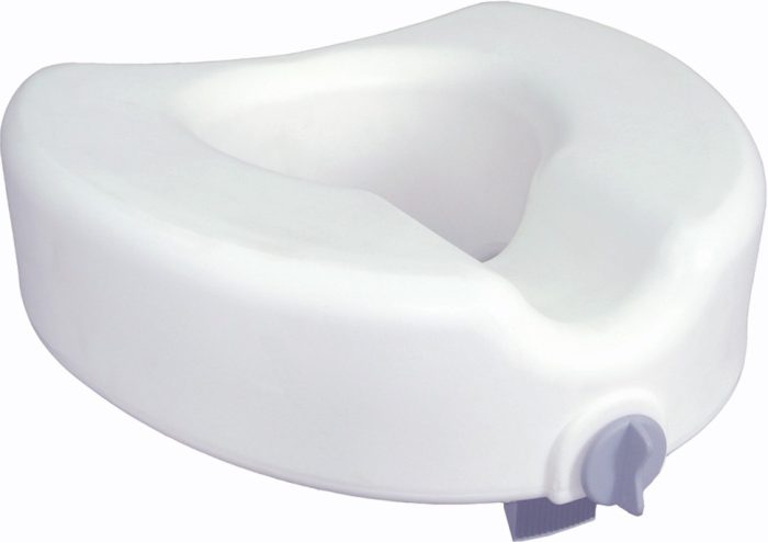 Premium Plastic Raised, Regular/Elongated Toilet Seat, with Lock