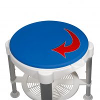 Shower Stool with Padded Rotating Seat - Image 2