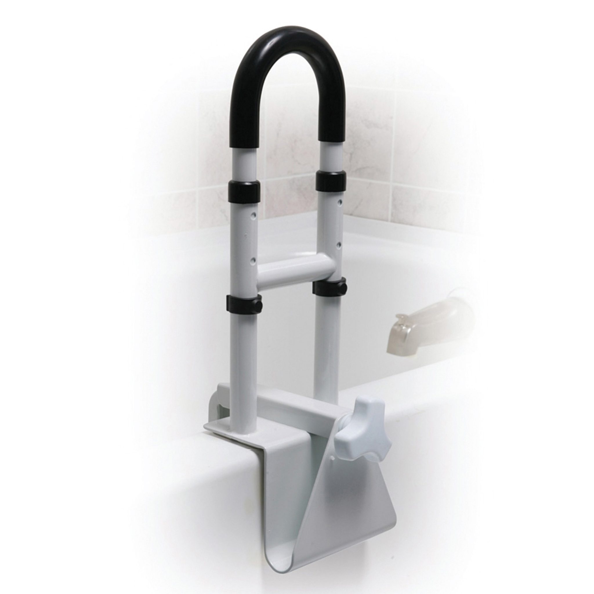 Bathtub Safety Rail - Clamp On Grab Bar - FREE Shipping